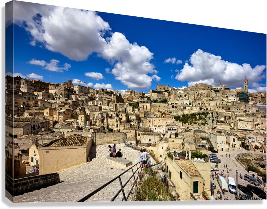 Matera Basilicata Italy. Cityscape. I sassi di Matera Canvas Print