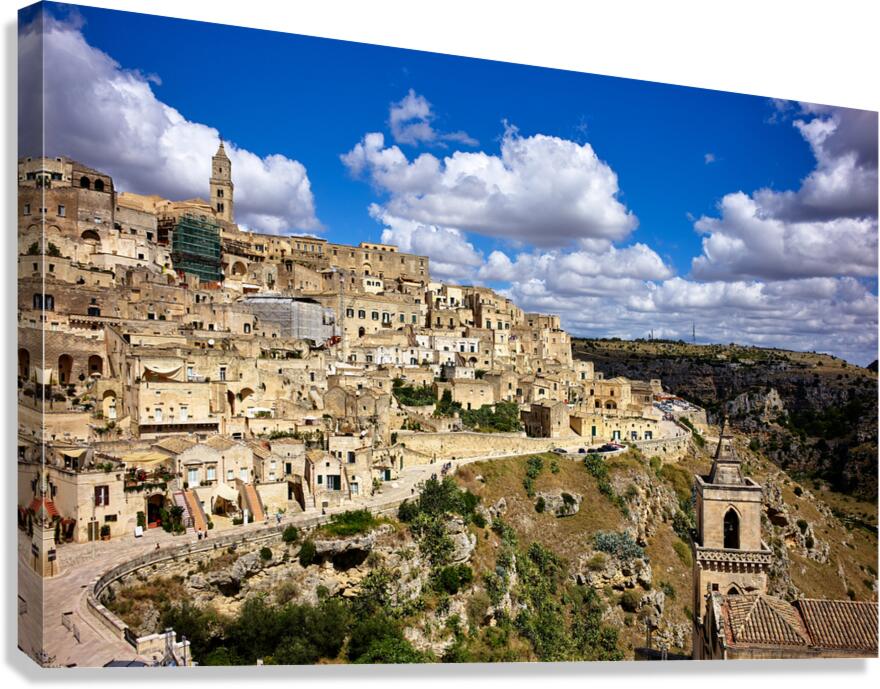 Matera Basilicata Italy. Cityscape. I sassi di Matera Canvas Print