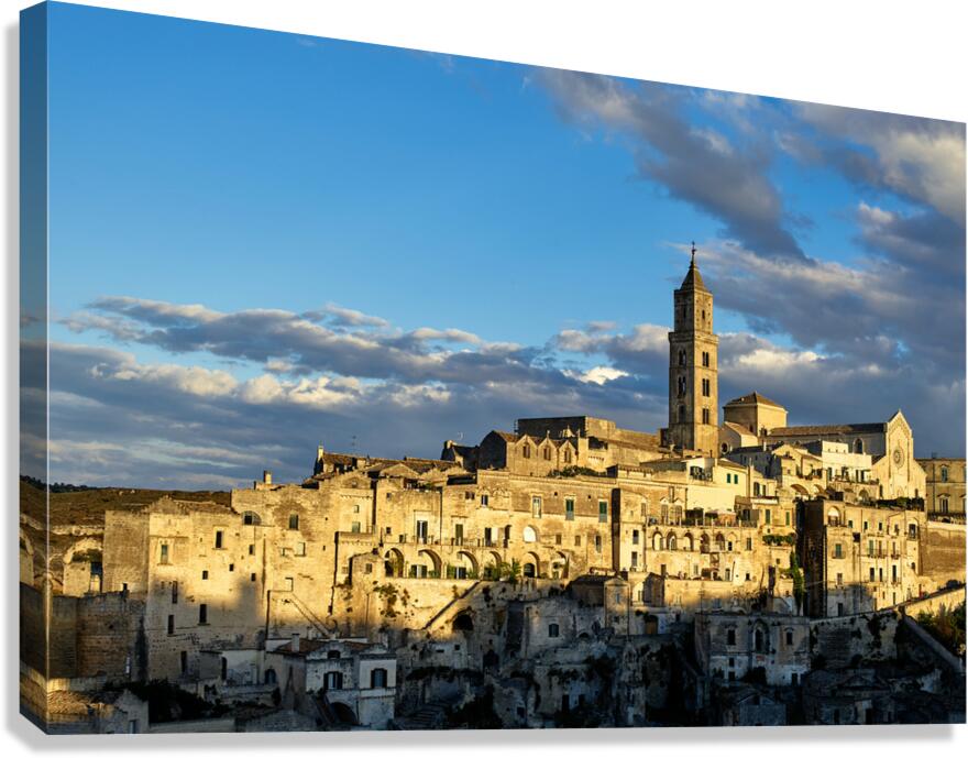 Matera Basilicata Italy. Cityscape. I sassi di Matera Canvas Print