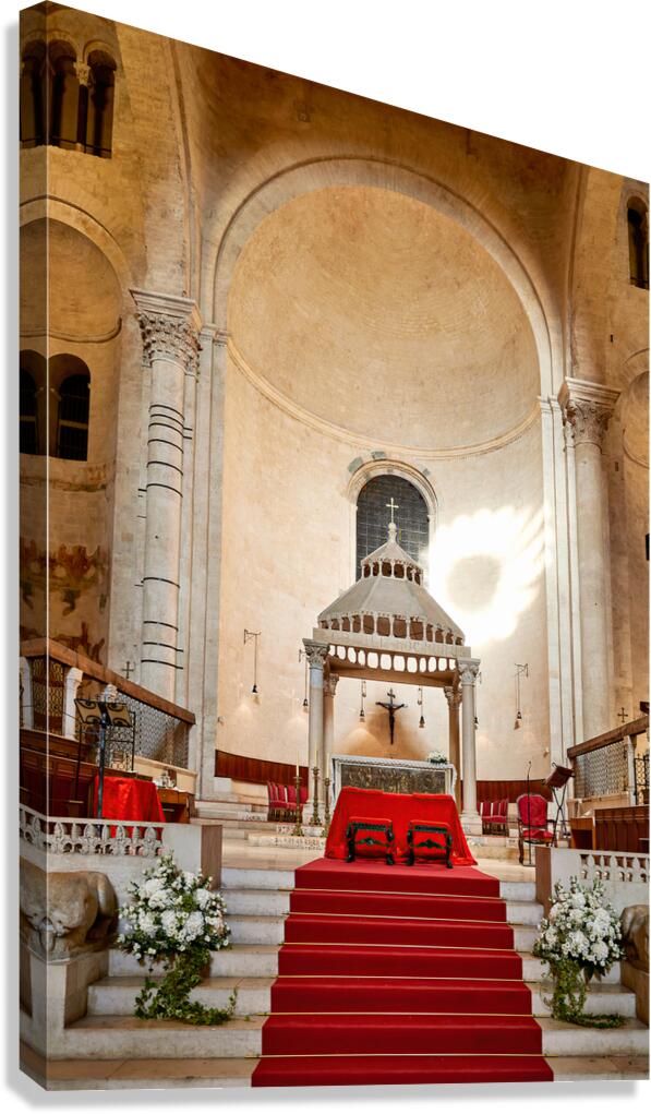 Apulia Puglia Italy. Bari. The Cathedral of Saint Sabinus Canvas Print