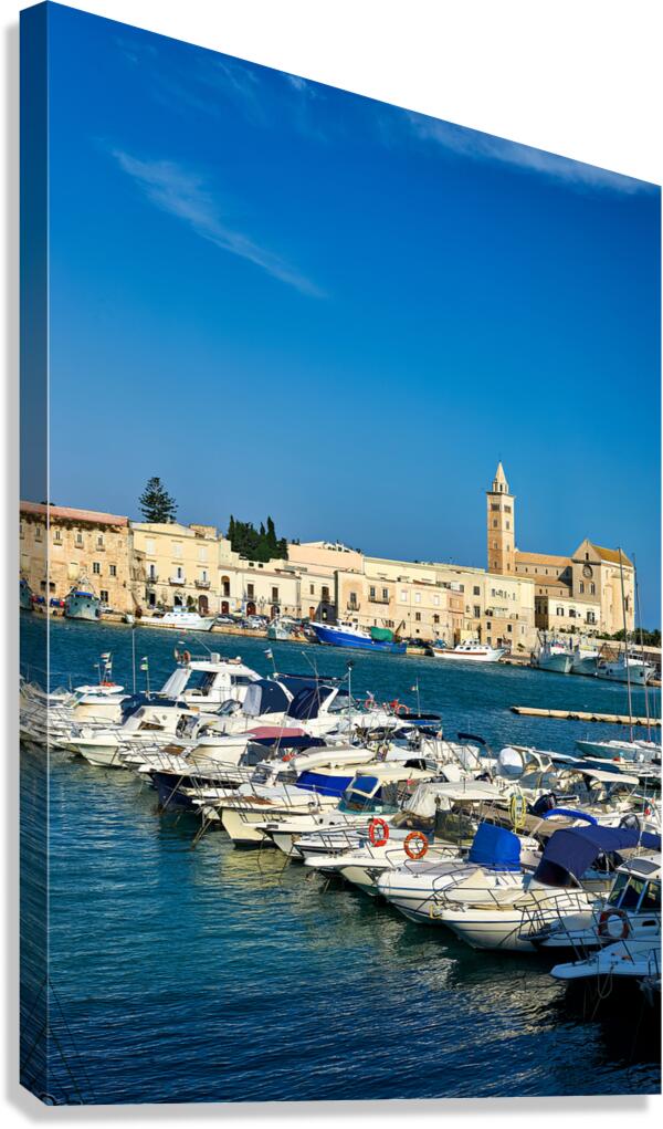 Apulia Puglia Italy. Trani. The seaport Canvas Print