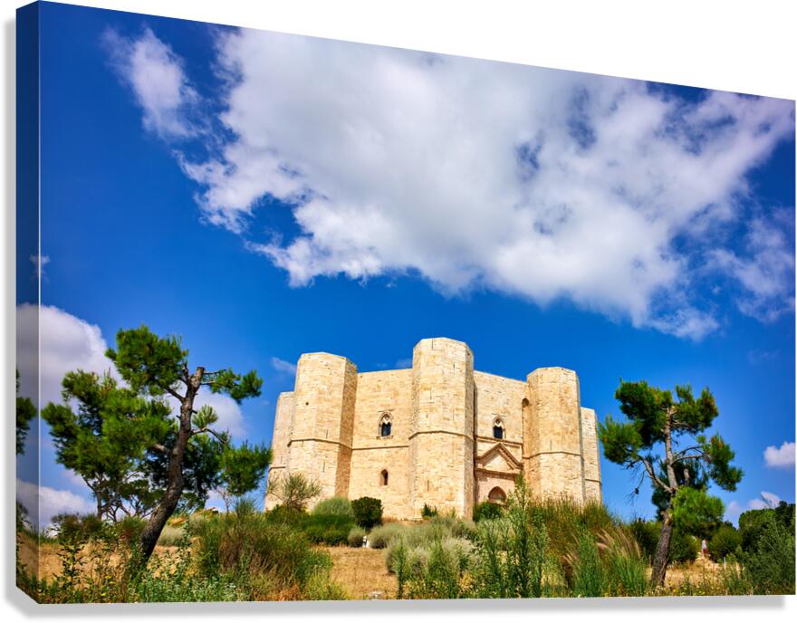 Apulia Puglia Italy. Castel del Monte Canvas Print