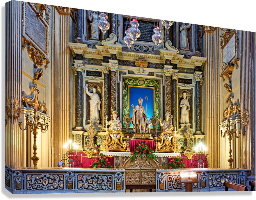Apulia Puglia Salento Italy. Lecce. Cathedral Maria Santissima Assunta and Saint Orontius Canvas Print