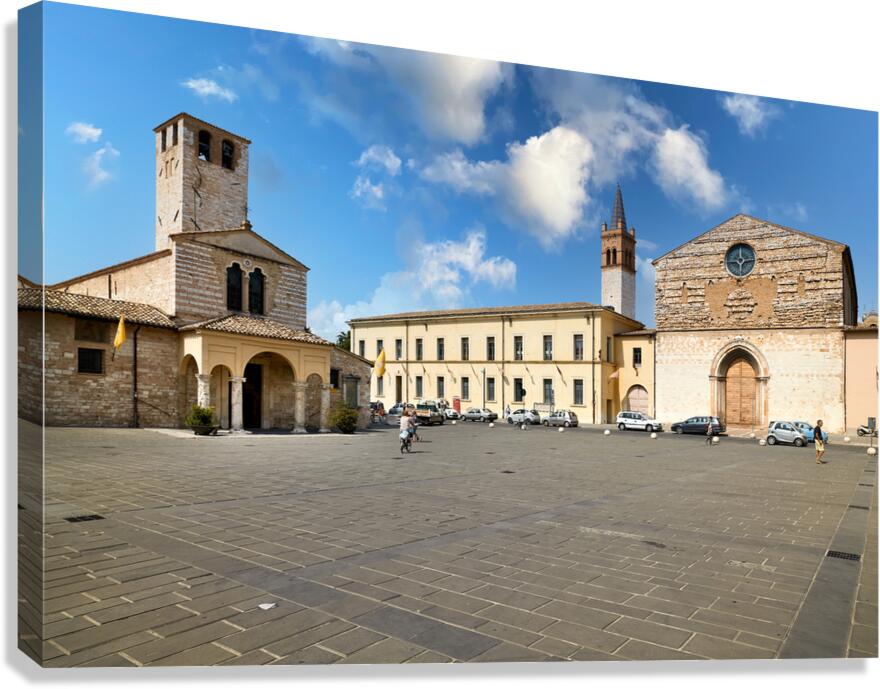 Foligno Umbria Italy. The church of Santa Maria Infraportas Canvas Print