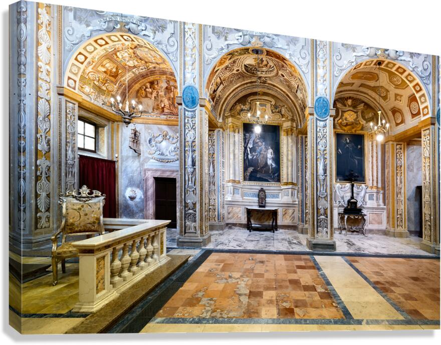 Todi Umbria Italy. Chiesa della Nunziatina Nunziatina Church Canvas Print