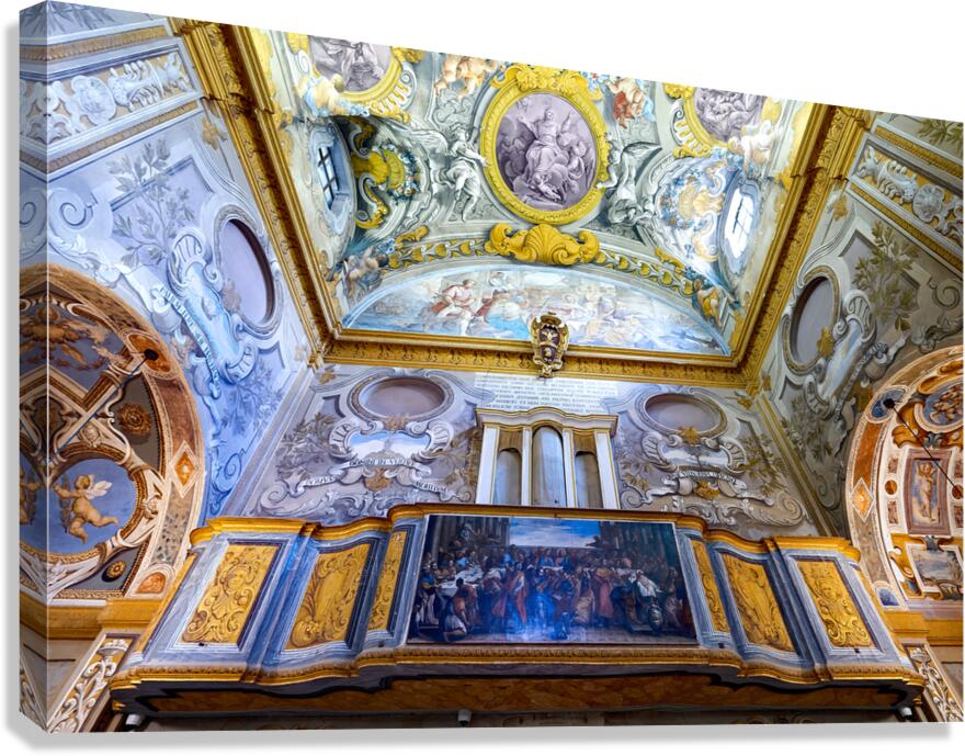 Todi Umbria Italy. Chiesa della Nunziatina Nunziatina Church Canvas Print