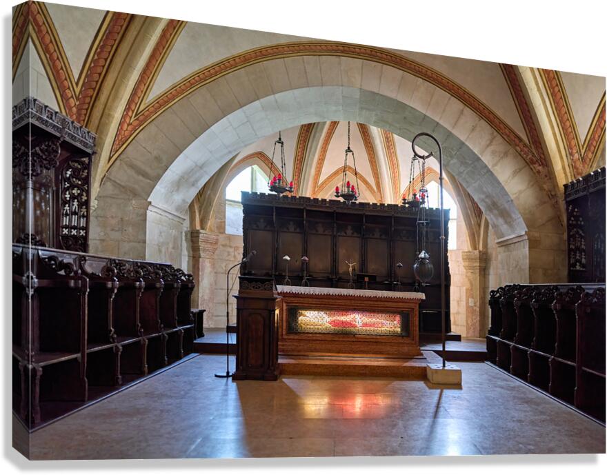 Verona Veneto Italy. The Basilica of San Zeno. The corpse of the saint in the crypt Canvas Print