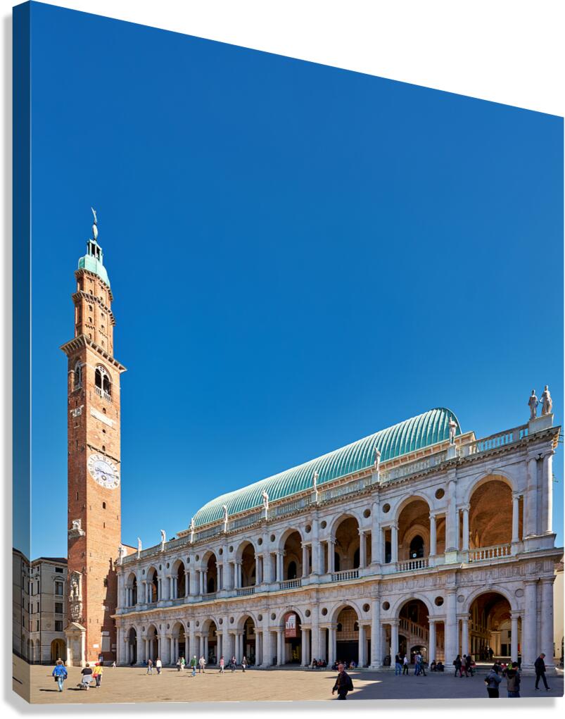Vicenza Veneto Italy. The Basilica Palladiana is a Renaissance building in the central Piazza dei Signori in Vicenza Canvas Print