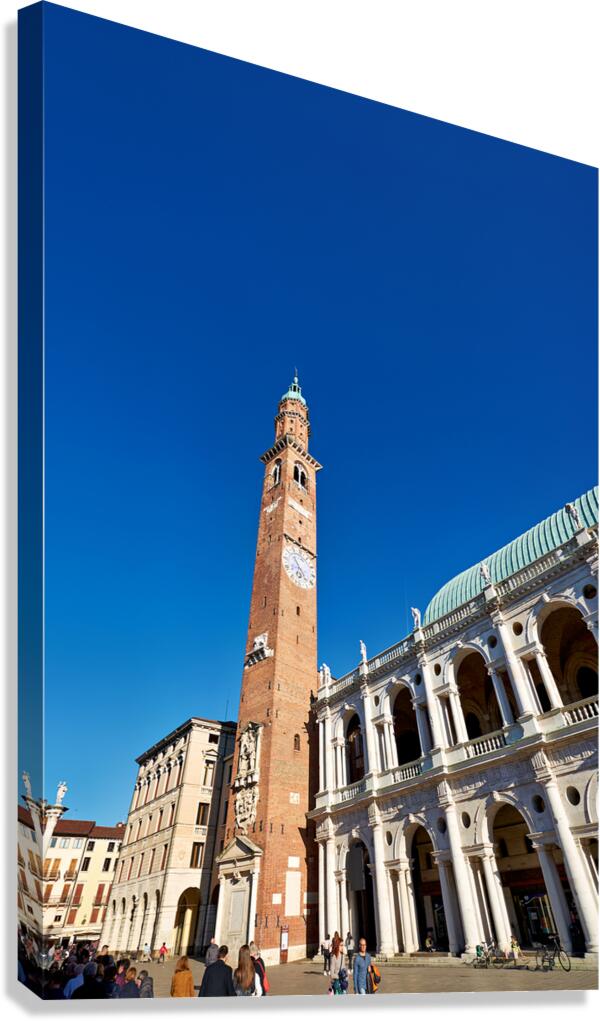 Vicenza Veneto Italy. The Basilica Palladiana is a Renaissance building in the central Piazza dei Signori in Vicenza Canvas Print