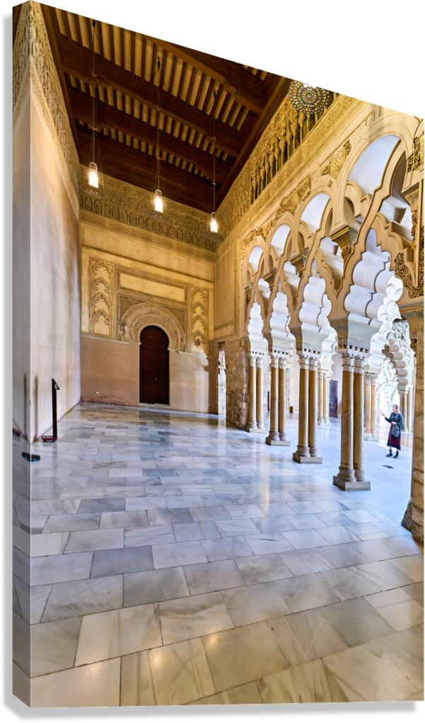Zaragoza. Saragossa. Aragon. Spain. Aljafería Palace Canvas Print