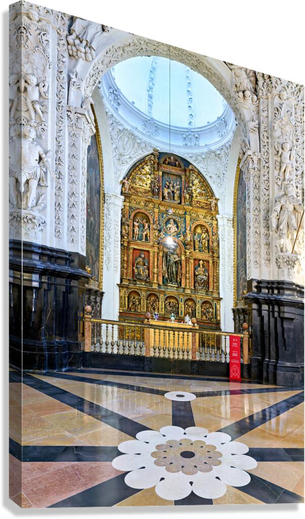 Zaragoza. Saragossa. Aragon. Spain. Cathedral of the Savior of Zaragoza. La SEO Canvas Print