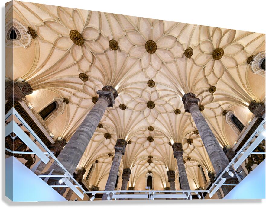 Zaragoza. Saragossa. Aragon. Spain. Sala de Exposiciones La Lonja Canvas Print