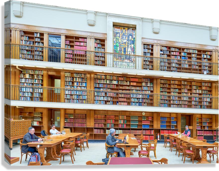 Studying in the grand Mitchell Library in Sydney Australia Canvas Print