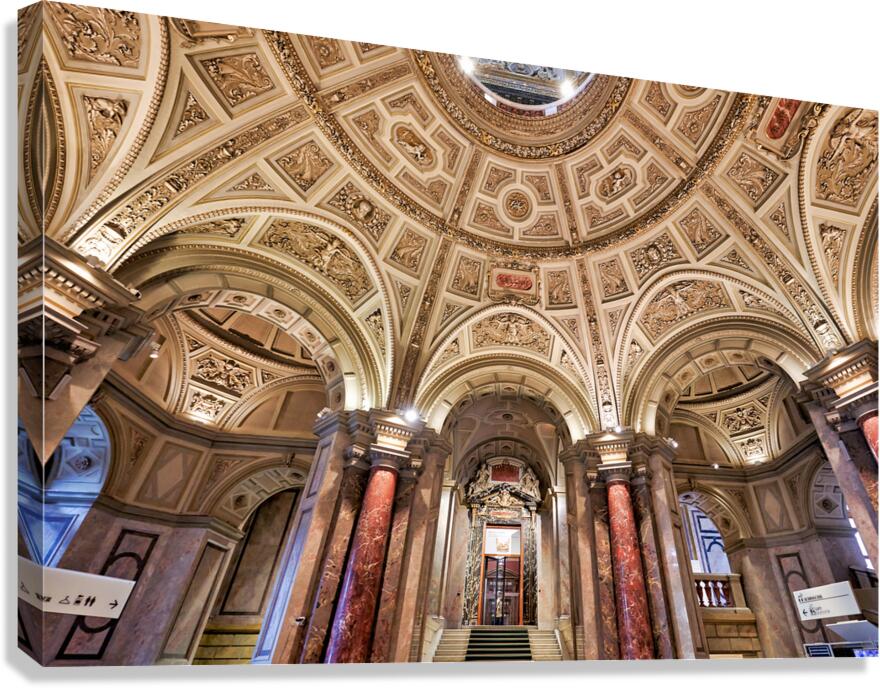 Ornate domed museum interior with grand architecture. Canvas Print
