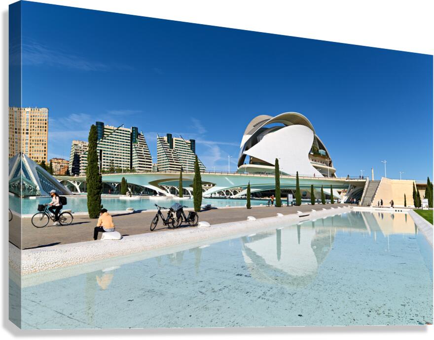 Valencia City of Arts and Sciences with Palau de les Arts Reina  Canvas Print