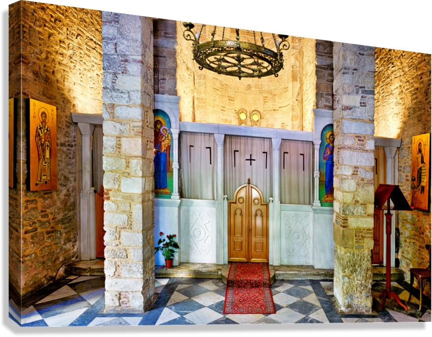 Visit to agios eleftherios orthodox church in athens greece Canvas Print