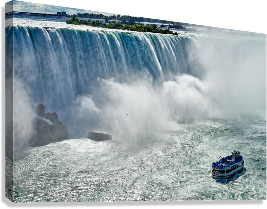 Maid of the Mist boat at Niagara Falls. Canvas Print