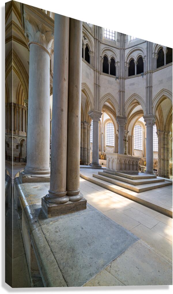 Exploring Vezelay Abbey in Bourgogne France during daylight hour Canvas Print