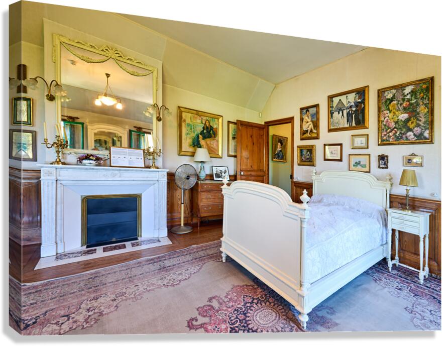 Visit to Monets house in Giverny Normandy with bright room dec Canvas Print