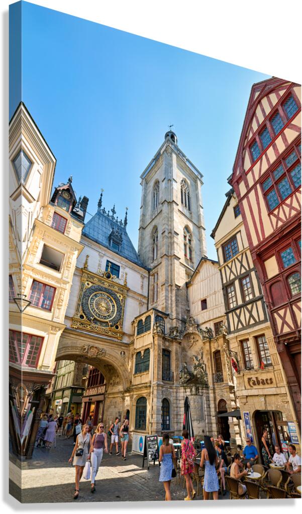 Explore rouen and the great clock of normandy Canvas Print