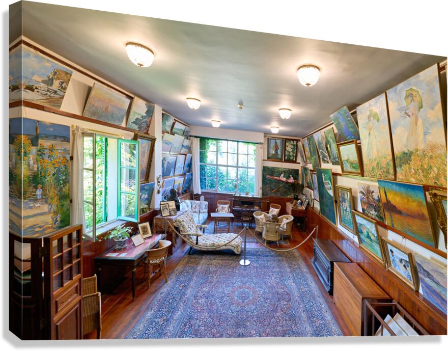 Visit to Monets house in Giverny Normandy France tells a unique Canvas Print
