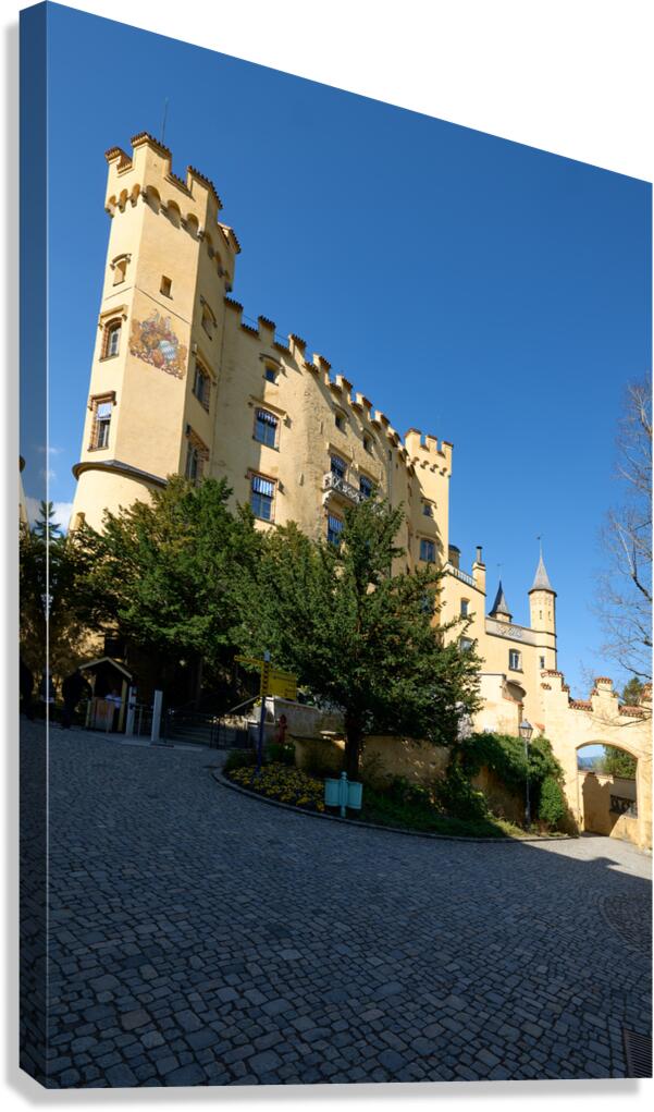 Hohenschwangau castle along the Romantic Road in Bavaria German Canvas Print