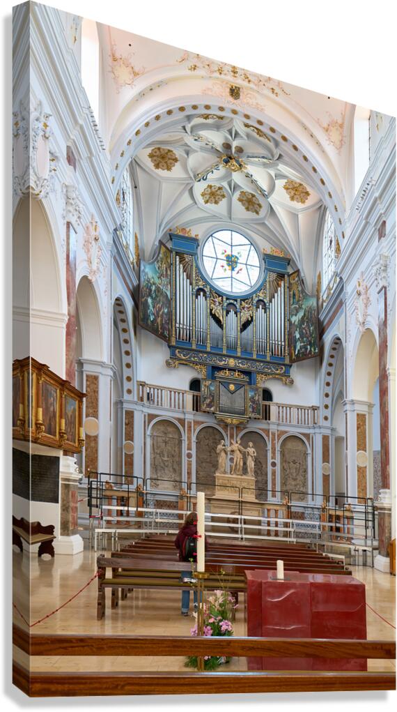 Visit to St. Annes Church in Augsburg along the Romantic Road Canvas Print