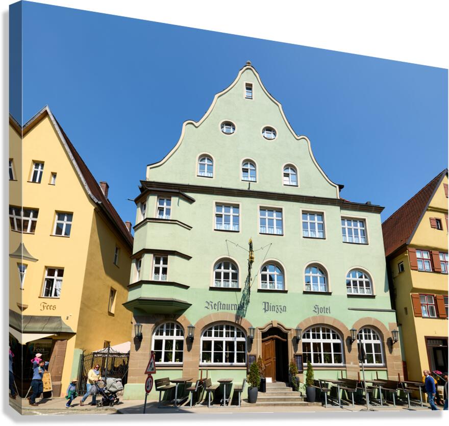 Old town dinkelsbuhl on the romantic road in bavaria Canvas Print