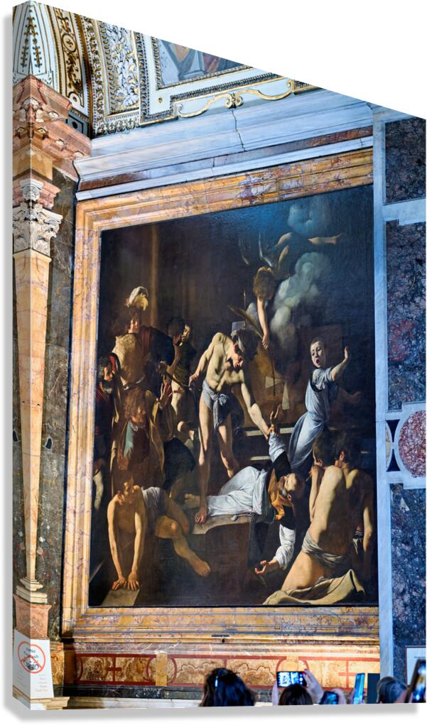 Martyrdom of st. matthew in church of st. louis of the french Canvas Print
