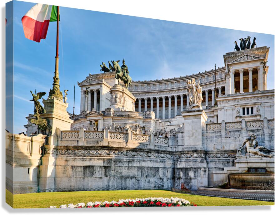 Visit the victor emmanuel ii monument on capitoline hill Canvas Print