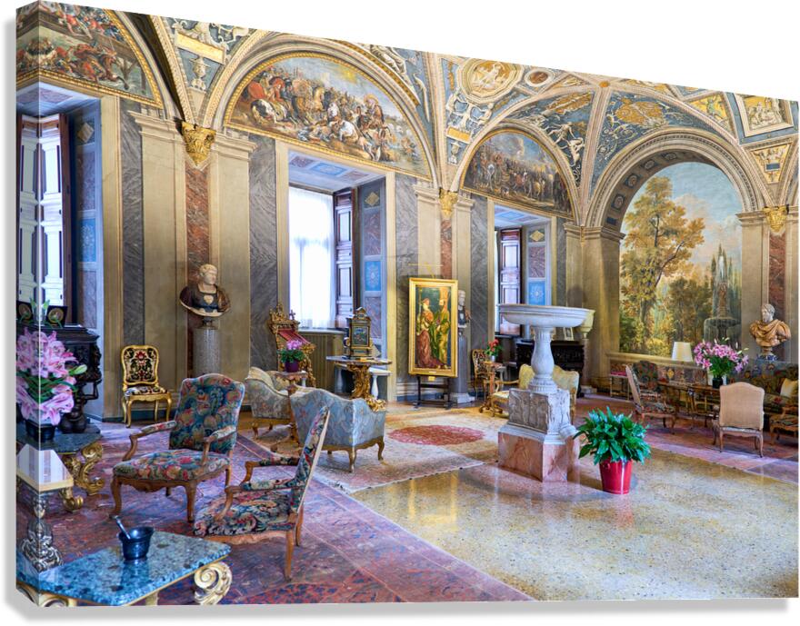 Exploring the beauty of Colonna Art Gallery in Palazzo Colonna Canvas Print