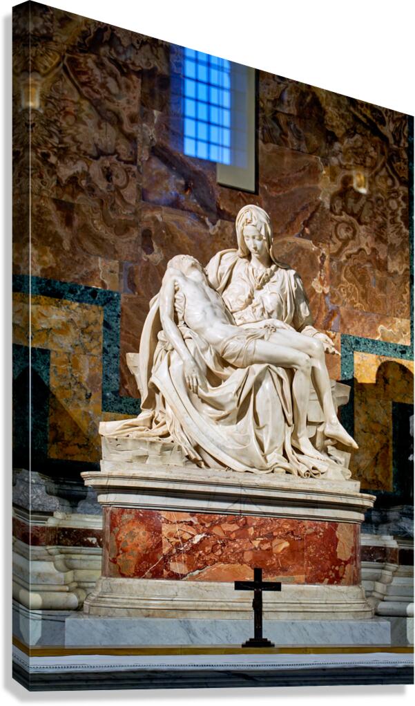 Michelangelos pieta at saint peters basilica in rome italy Canvas Print