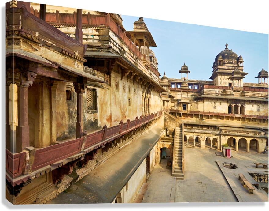 Exploring the fort complex in orchha madhya pradesh india Canvas Print