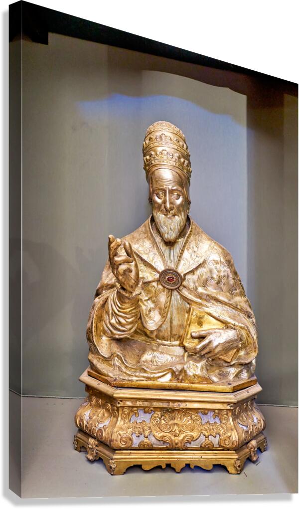 Sacred relics found in the treasure chamber of San Domenico Magg Canvas Print