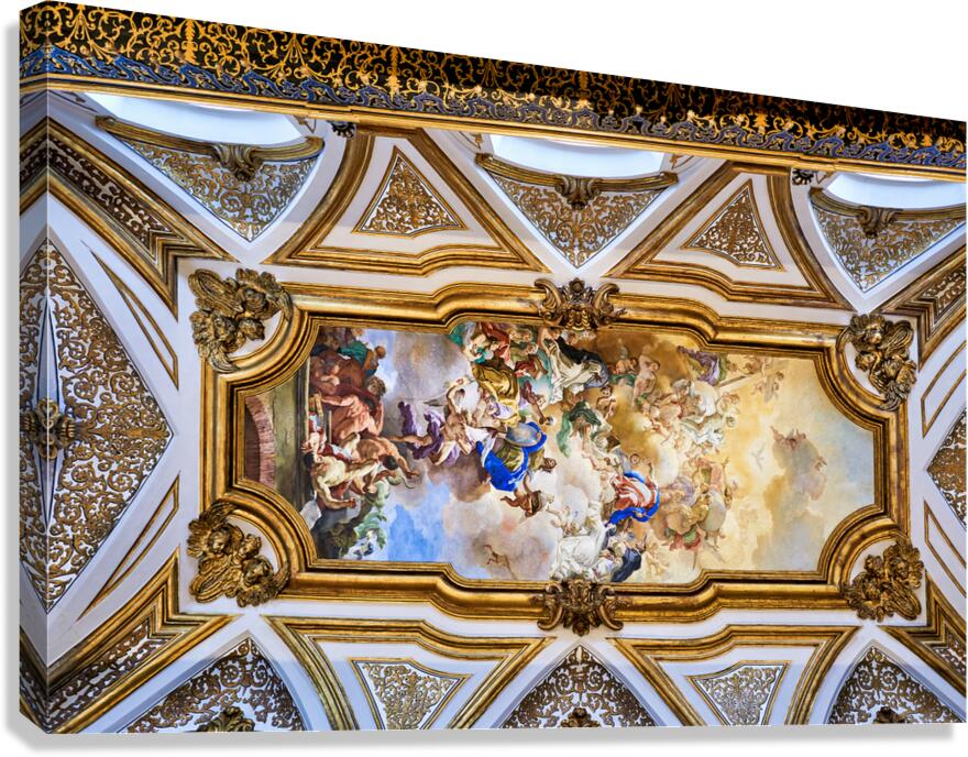 Explore sacred relics chamber in san domenico maggiore naples Canvas Print