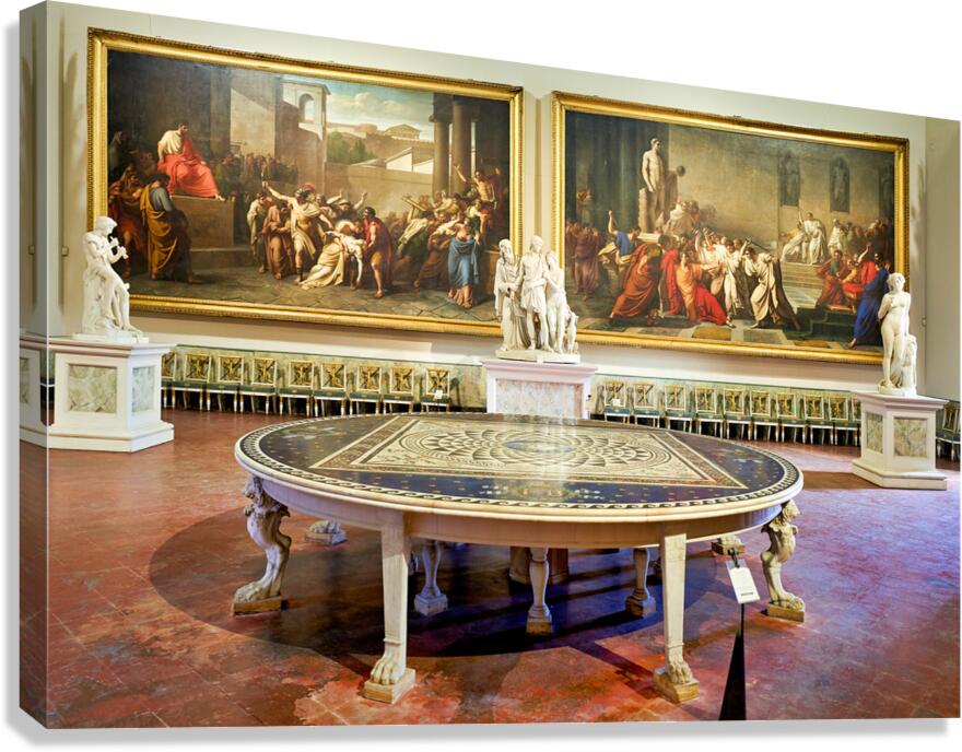 Art display at Museo di Capodimonte in Naples Campania Italy Canvas Print