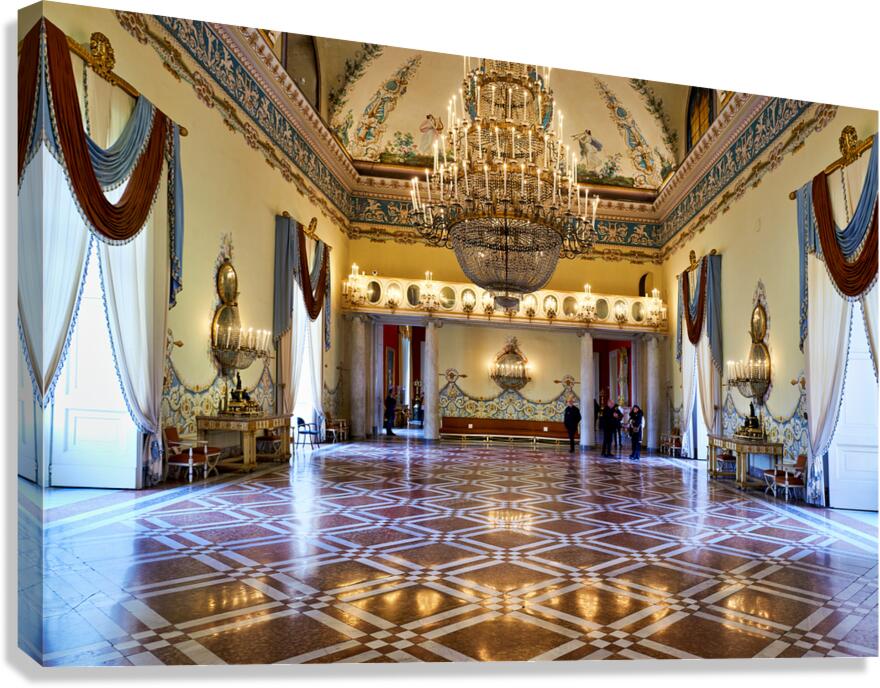 Exploring the grand hall of Museo di Capodimonte in Naples Canvas Print