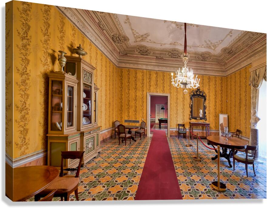 Visit to the palazzo nicolaci palace in noto sicily italy Canvas Print