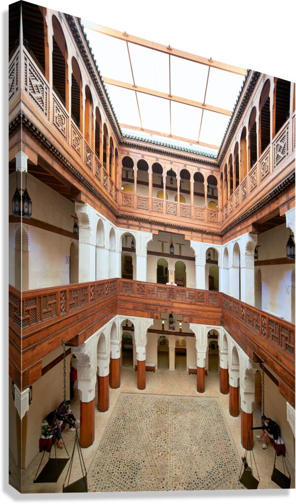 Nejjarine fondouk museum of wood arts and crafts in fez morocco Canvas Print