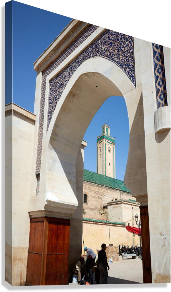 Exploring Bab Rcif gate in Fez Medina of Morocco Canvas Print