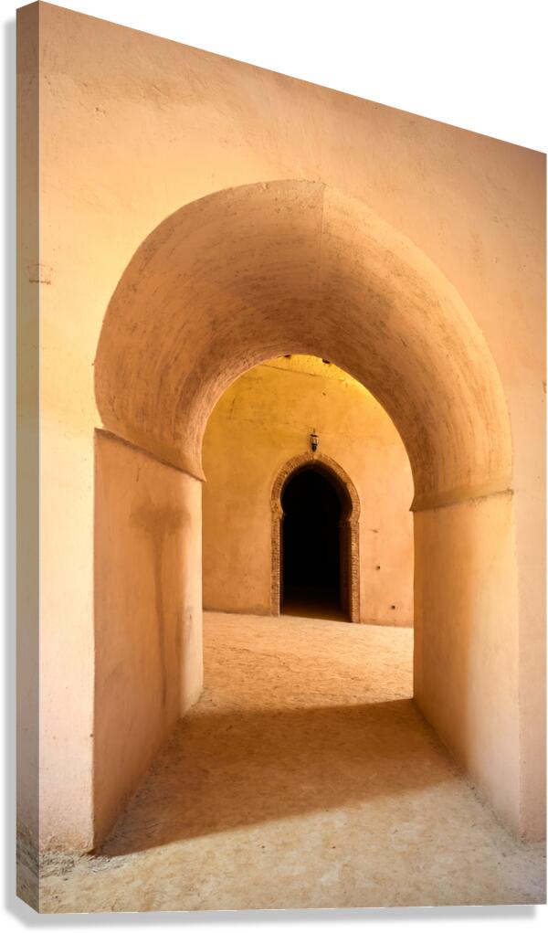 Discover the royal stables in Meknes Morocco during the afterno Canvas Print