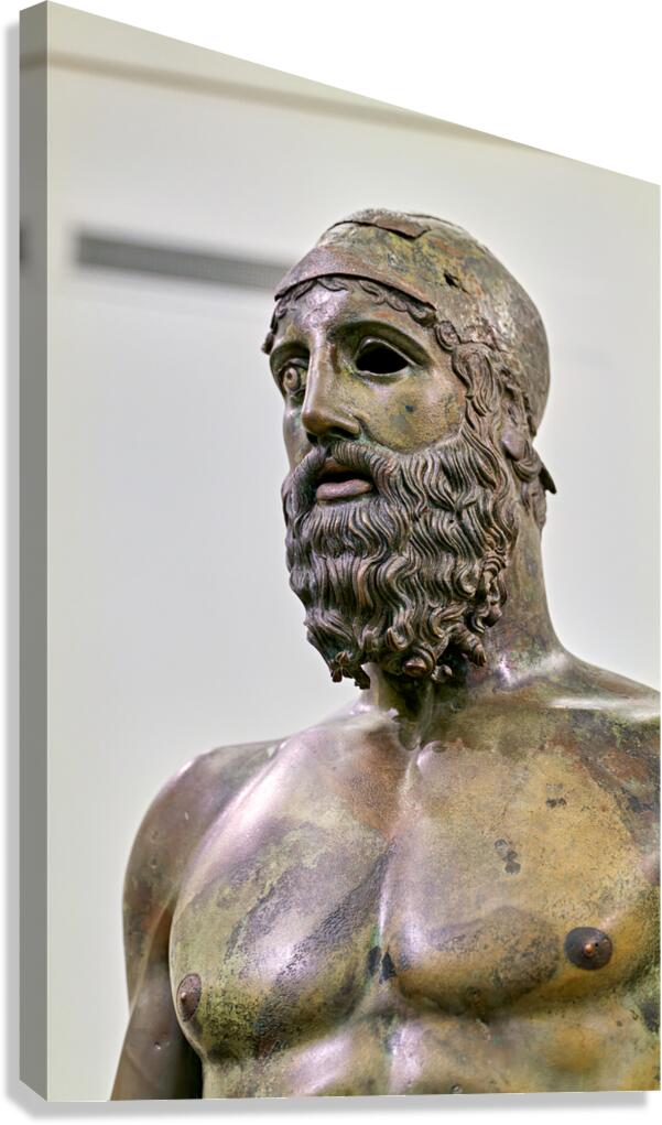 Riace bronze b at national museum reggio calabria Canvas Print