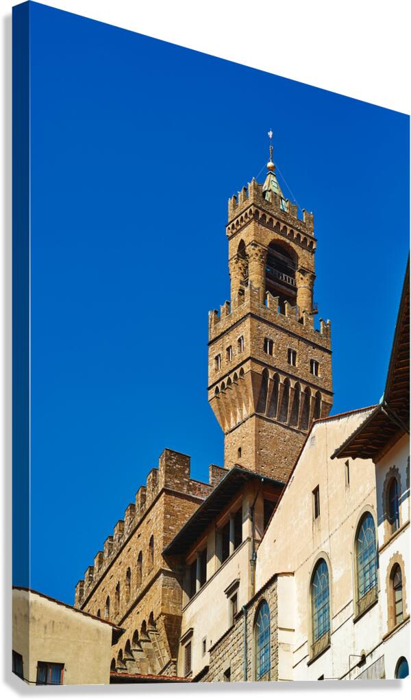 Visit palazzo vecchio in piazza signoria in florence tuscany ita Canvas Print