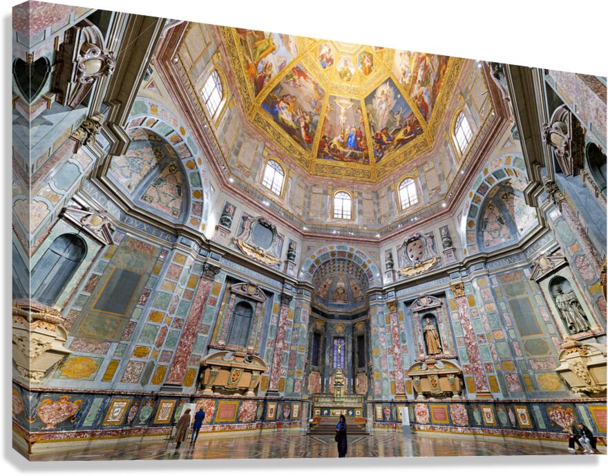 Explore Cappelle Medicee Florences unique architecture Canvas Print
