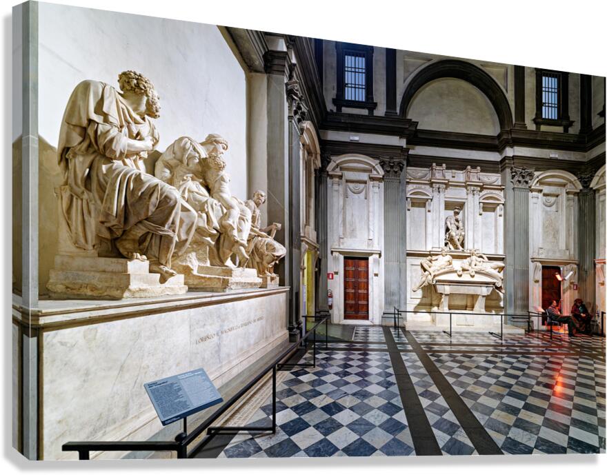 Visit to the medici chapels in florence tuscany italy Canvas Print
