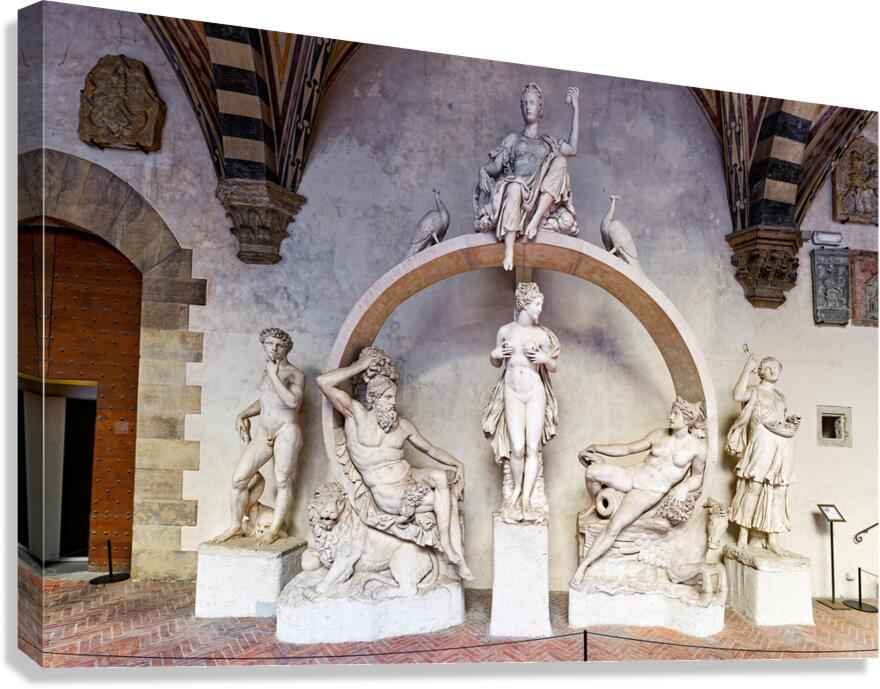 Sculptures at Museo Nazionale del Bargello in Florence Canvas Print
