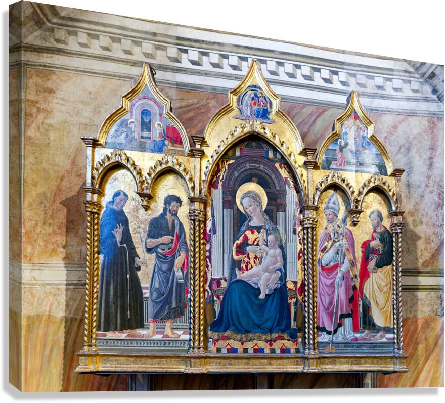 Frescoes by Giotto in Museo Nazionale del Bargello Florence It Canvas Print