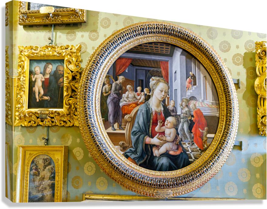 Madonna with child by fra filippo lippi in palazzo pitti in flor Canvas Print