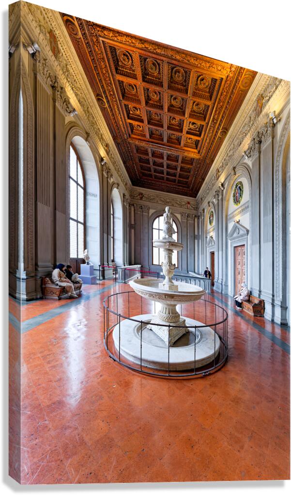 Visit to palazzo pitti palatine gallery in florence tuscany ital Canvas Print