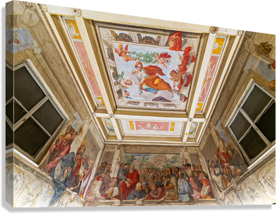Visit Casa Buonarroti in Florence Tuscany to see historical art Canvas Print